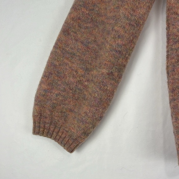 Aritzia WIlfred Chapais Pink-Multi-Coloured Crew-Neck Wool-Blend Sweater - Picture 2 of 10